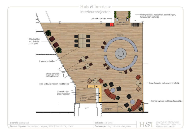 2D interieurontwerp (plattegrond)